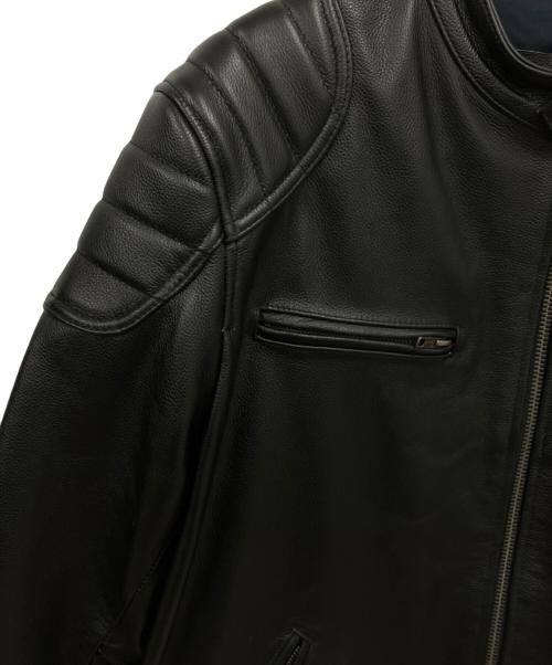 FORTIME（フォータイム）FORTIME (フォータイム) レザージャケット ブラック サイズ:6XLの古着・服飾アイテム