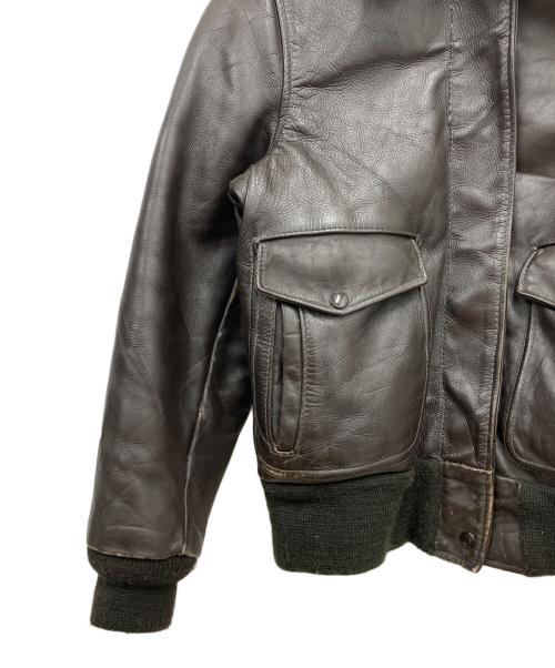 SCHOTT BROS.（ショットブロス）SCHOTT BROS. (ショットブロス) レザーフライトジャケット ダークブラウン サイズ:10の古着・服飾アイテム