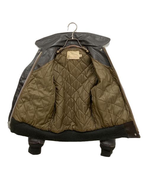 SCHOTT BROS.（ショットブロス）SCHOTT BROS. (ショットブロス) レザーフライトジャケット ダークブラウン サイズ:10の古着・服飾アイテム