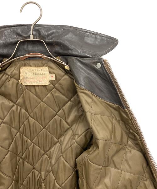 SCHOTT BROS.（ショットブロス）SCHOTT BROS. (ショットブロス) レザーフライトジャケット ダークブラウン サイズ:10の古着・服飾アイテム