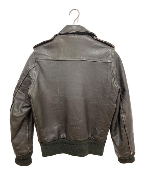 SCHOTT BROS.（ショットブロス）SCHOTT BROS. (ショットブロス) レザーフライトジャケット ダークブラウン サイズ:10の古着・服飾アイテム