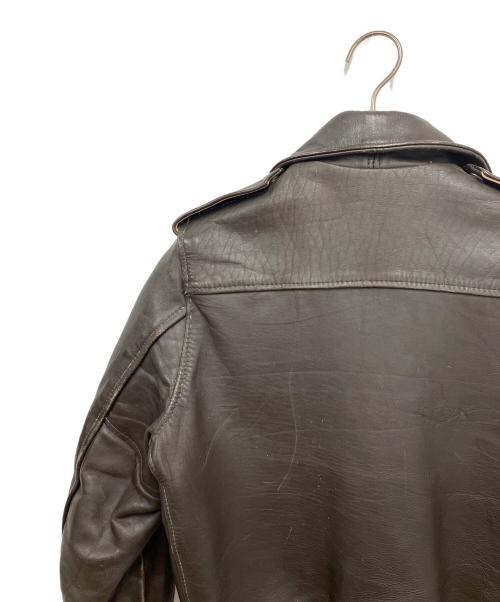 SCHOTT BROS.（ショットブロス）SCHOTT BROS. (ショットブロス) レザーフライトジャケット ダークブラウン サイズ:10の古着・服飾アイテム