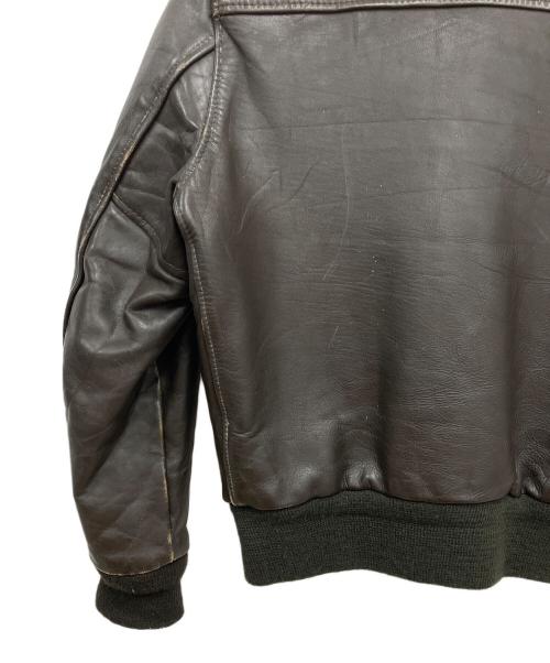 SCHOTT BROS.（ショットブロス）SCHOTT BROS. (ショットブロス) レザーフライトジャケット ダークブラウン サイズ:10の古着・服飾アイテム