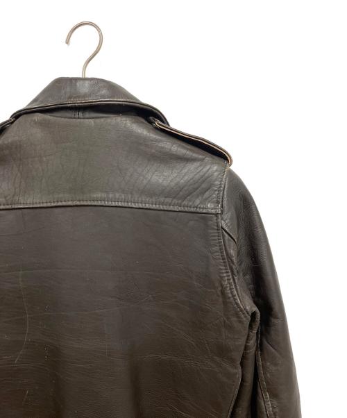 SCHOTT BROS.（ショットブロス）SCHOTT BROS. (ショットブロス) レザーフライトジャケット ダークブラウン サイズ:10の古着・服飾アイテム