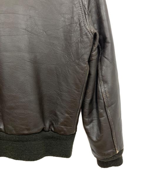 SCHOTT BROS.（ショットブロス）SCHOTT BROS. (ショットブロス) レザーフライトジャケット ダークブラウン サイズ:10の古着・服飾アイテム