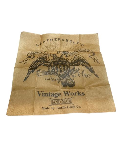 VINTAGE WORKS（ヴィンテージワークス）VINTAGE WORKS (ヴィンテージワークス) ハンドメイド レザーベルト ブラウンの古着・服飾アイテム