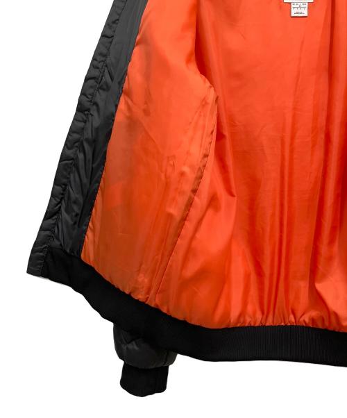 adidas（アディダス）adidas (アディダス) キルティングジャケット ブラック×オレンジ サイズ:Mの古着・服飾アイテム