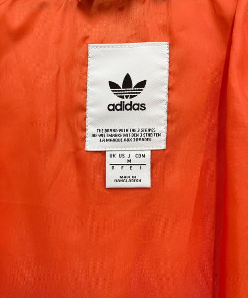 adidas（アディダス）adidas (アディダス) キルティングジャケット ブラック×オレンジ サイズ:Mの古着・服飾アイテム