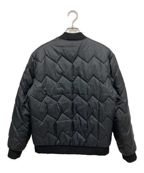 adidas（アディダス）adidas (アディダス) キルティングジャケット ブラック×オレンジ サイズ:Mの古着・服飾アイテム