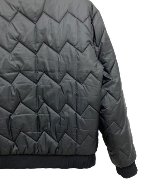 adidas（アディダス）adidas (アディダス) キルティングジャケット ブラック×オレンジ サイズ:Mの古着・服飾アイテム