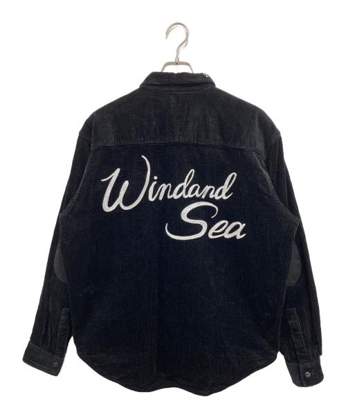 WIND AND SEA（ウィンダンシー）WIND AND SEA (ウィンダンシー) コーデュロイジャケット ブラック サイズ:Lの古着・服飾アイテム