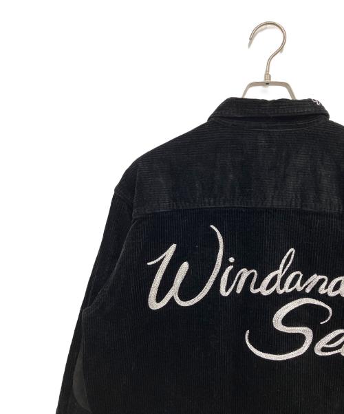 WIND AND SEA（ウィンダンシー）WIND AND SEA (ウィンダンシー) コーデュロイジャケット ブラック サイズ:Lの古着・服飾アイテム