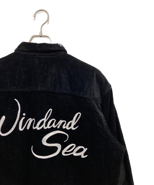 WIND AND SEA（ウィンダンシー）WIND AND SEA (ウィンダンシー) コーデュロイジャケット ブラック サイズ:Lの古着・服飾アイテム