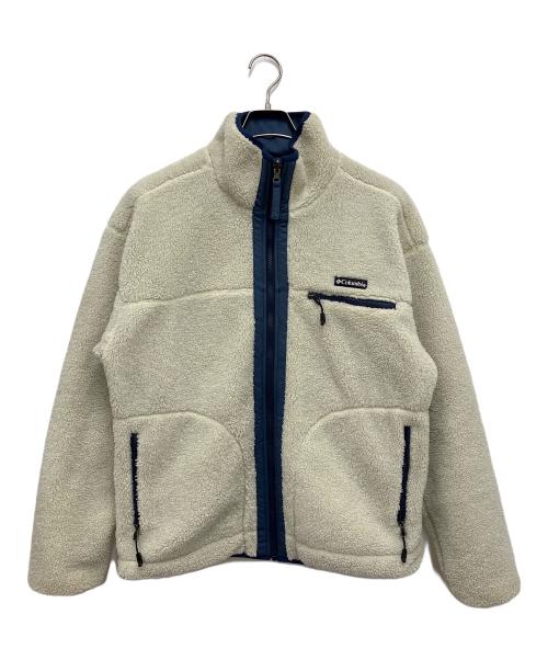 Columbia（コロンビア）Columbia (コロンビア) ベイベイパスリバーシブルフリースジャケット ホワイト×ネイビー サイズ:Sの古着・服飾アイテム