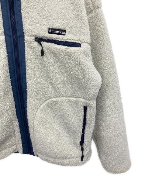 Columbia（コロンビア）Columbia (コロンビア) ベイベイパスリバーシブルフリースジャケット ホワイト×ネイビー サイズ:Sの古着・服飾アイテム