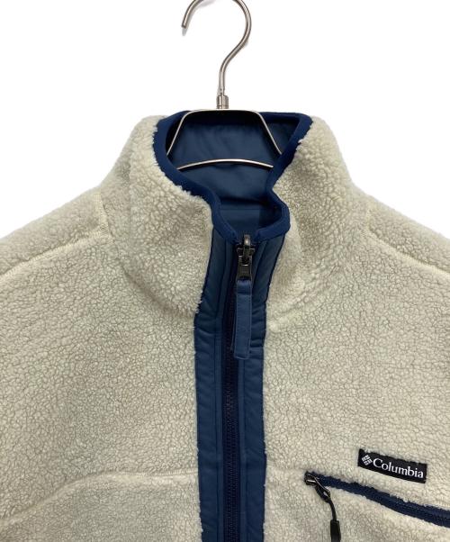 Columbia（コロンビア）Columbia (コロンビア) ベイベイパスリバーシブルフリースジャケット ホワイト×ネイビー サイズ:Sの古着・服飾アイテム