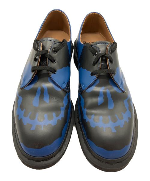 SUPREME（シュプリーム）SUPREME (シュプリーム) Dr.Martens (ドクターマーチン) Supreme × Dr.Martens 1461 Skull 3-Eye Shoe ブラック×ブルー サイズ:US 10の古着・服飾アイテム
