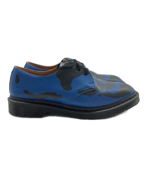 SUPREME（シュプリーム）SUPREME (シュプリーム) Dr.Martens (ドクターマーチン) Supreme × Dr.Martens 1461 Skull 3-Eye Shoe ブラック×ブルー サイズ:US 10の古着・服飾アイテム