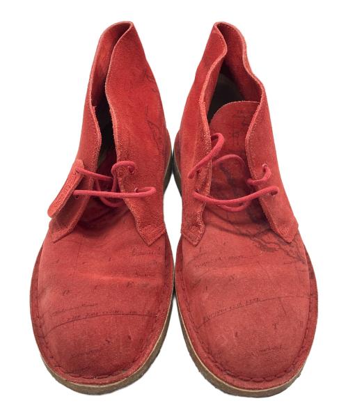 CLARKS ORIGINALS（クラークス オリジナルズ）CLARKS ORIGINALS (クラークス オリジナルズ) SUPREME (シュプリーム) DESERT MAP レッド サイズ:9 1/2の古着・服飾アイテム