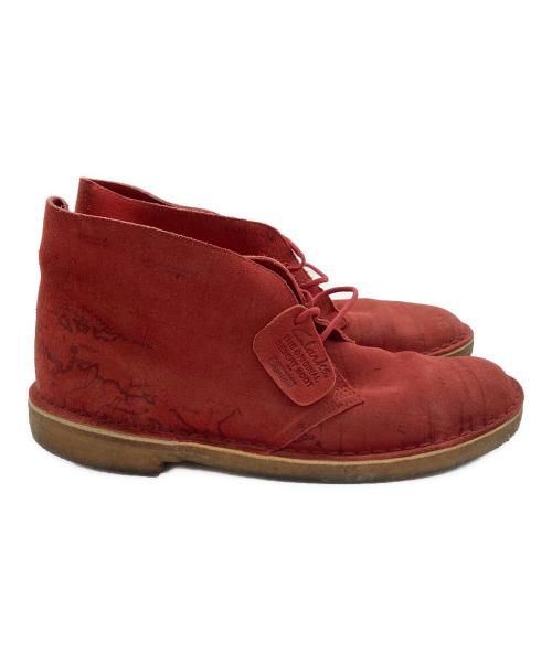 CLARKS ORIGINALS（クラークス オリジナルズ）CLARKS ORIGINALS (クラークス オリジナルズ) SUPREME (シュプリーム) DESERT MAP レッド サイズ:9 1/2の古着・服飾アイテム