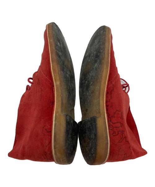 CLARKS ORIGINALS（クラークス オリジナルズ）CLARKS ORIGINALS (クラークス オリジナルズ) SUPREME (シュプリーム) DESERT MAP レッド サイズ:9 1/2の古着・服飾アイテム