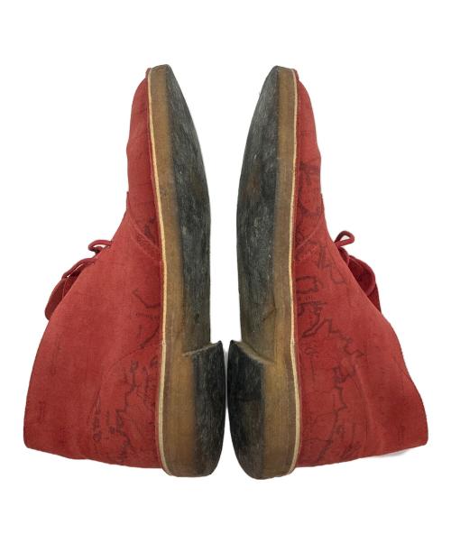 CLARKS ORIGINALS（クラークス オリジナルズ）CLARKS ORIGINALS (クラークス オリジナルズ) SUPREME (シュプリーム) DESERT MAP レッド サイズ:9 1/2の古着・服飾アイテム