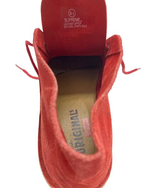 CLARKS ORIGINALS（クラークス オリジナルズ）CLARKS ORIGINALS (クラークス オリジナルズ) SUPREME (シュプリーム) DESERT MAP レッド サイズ:9 1/2の古着・服飾アイテム