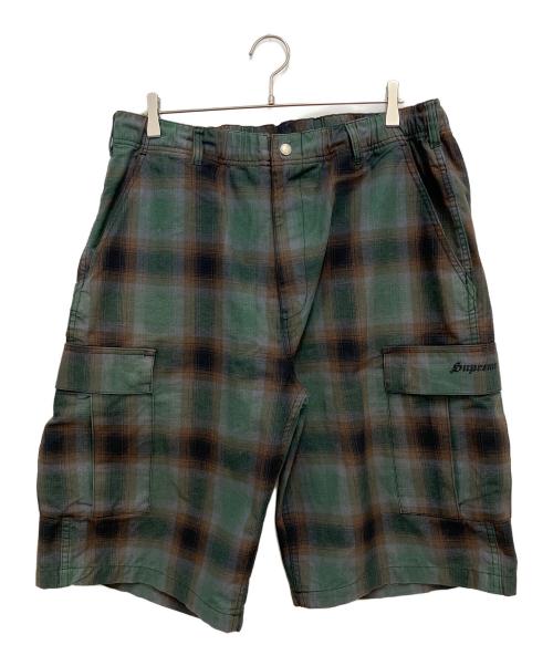 SUPREME（シュプリーム）Supreme (シュプリーム) ハーフパンツ グリーン サイズ:XLの古着・服飾アイテム