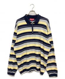 SUPREME（シュプリーム）の古着「長袖ポロシャツ」｜ネイビー×イエロー