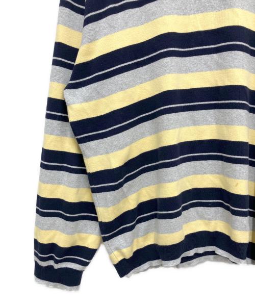 SUPREME（シュプリーム）Supreme (シュプリーム) 長袖ポロシャツ ネイビー×イエロー サイズ:XLの古着・服飾アイテム