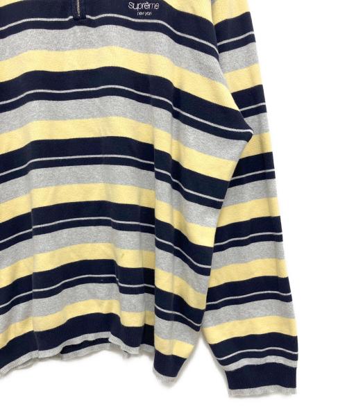 SUPREME（シュプリーム）Supreme (シュプリーム) 長袖ポロシャツ ネイビー×イエロー サイズ:XLの古着・服飾アイテム