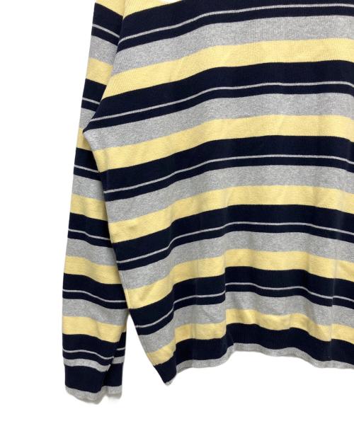 SUPREME（シュプリーム）Supreme (シュプリーム) 長袖ポロシャツ ネイビー×イエロー サイズ:XLの古着・服飾アイテム