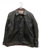 Aero LEATHERエアロレザー）の古着「レザージャケット」｜ブラック