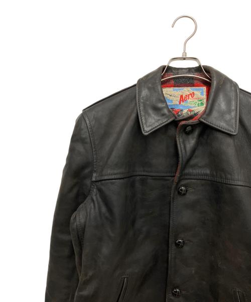 Aero LEATHER（エアロレザー）Aero LEATHER (エアロレザー) レザージャケット ブラック サイズ:38の古着・服飾アイテム