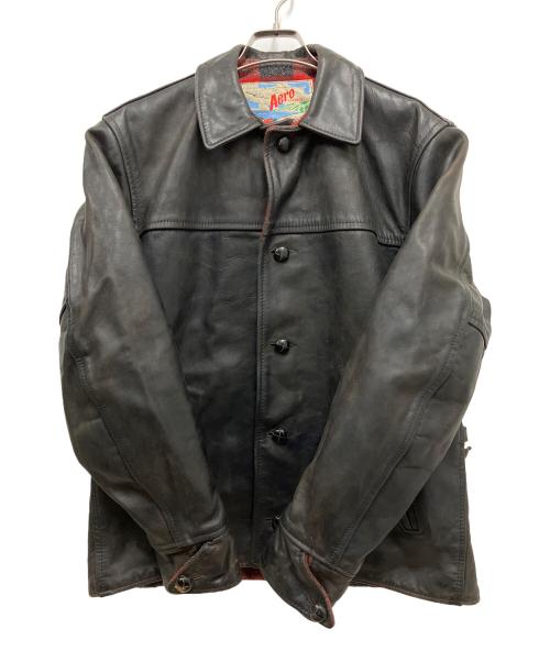 Aero LEATHER（エアロレザー）Aero LEATHER (エアロレザー) レザージャケット ブラック サイズ:38の古着・服飾アイテム