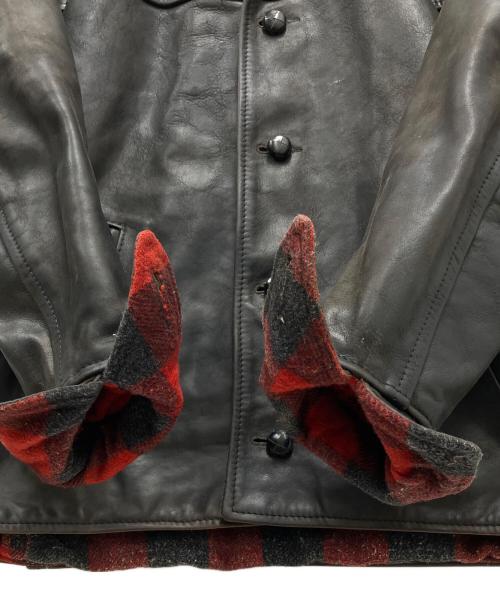 Aero LEATHER（エアロレザー）Aero LEATHER (エアロレザー) レザージャケット ブラック サイズ:38の古着・服飾アイテム
