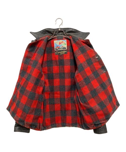 Aero LEATHER（エアロレザー）Aero LEATHER (エアロレザー) レザージャケット ブラック サイズ:38の古着・服飾アイテム