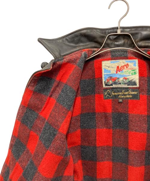 Aero LEATHER（エアロレザー）Aero LEATHER (エアロレザー) レザージャケット ブラック サイズ:38の古着・服飾アイテム