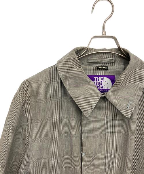 THE NORTHFACE PURPLELABEL（ザ・ノースフェイス パープルレーベル）THE NORTHFACE PURPLELABEL (ザ・ノースフェイス パープルレーベル) ステンカラーコート グレー×ホワイト サイズ:XLの古着・服飾アイテム