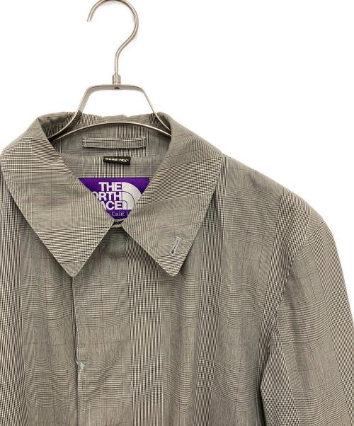 THE NORTHFACE PURPLELABEL（ザ・ノースフェイス パープルレーベル）THE NORTHFACE PURPLELABEL (ザ・ノースフェイス パープルレーベル) ステンカラーコート グレー×ホワイト サイズ:XLの古着・服飾アイテム