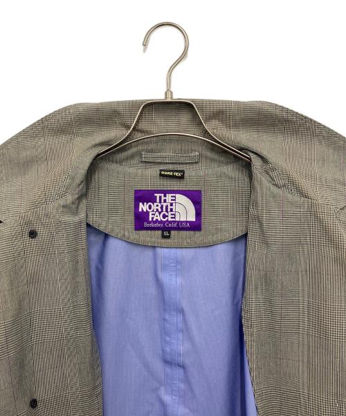 THE NORTHFACE PURPLELABEL（ザ・ノースフェイス パープルレーベル）THE NORTHFACE PURPLELABEL (ザ・ノースフェイス パープルレーベル) ステンカラーコート グレー×ホワイト サイズ:XLの古着・服飾アイテム