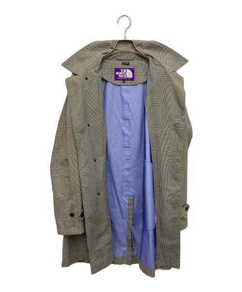 THE NORTHFACE PURPLELABEL（ザ・ノースフェイス パープルレーベル）THE NORTHFACE PURPLELABEL (ザ・ノースフェイス パープルレーベル) ステンカラーコート グレー×ホワイト サイズ:XLの古着・服飾アイテム