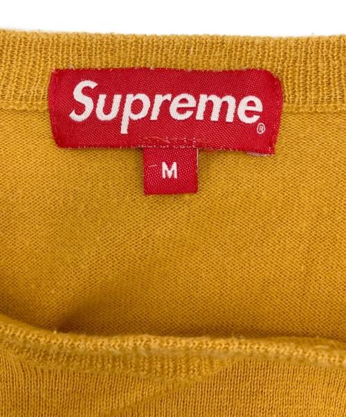 SUPREME（シュプリーム）Supreme (シュプリーム) 薄手ニット オレンジ×ブラウン サイズ:Mの古着・服飾アイテム