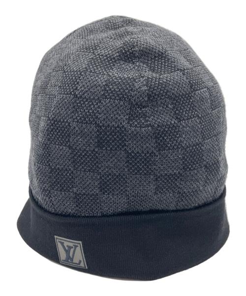 LOUIS VUITTON（ルイ ヴィトン）LOUIS VUITTON (ルイ ヴィトン) ボネ・プティ ダミエ ニットキャップ ブラックの古着・服飾アイテム