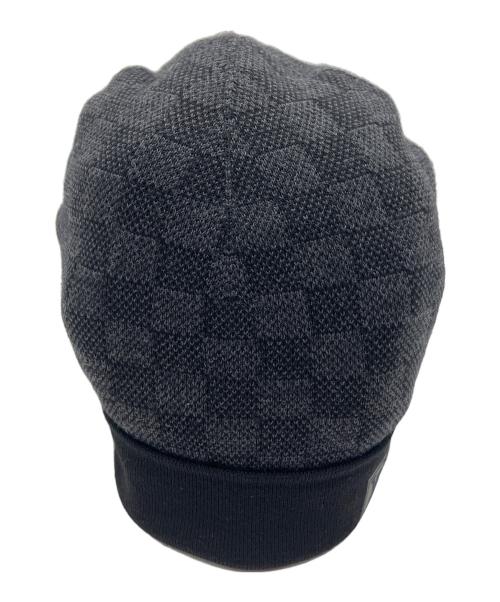 LOUIS VUITTON（ルイ ヴィトン）LOUIS VUITTON (ルイ ヴィトン) ボネ・プティ ダミエ ニットキャップ ブラックの古着・服飾アイテム