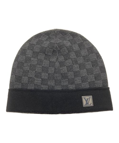 LOUIS VUITTON（ルイ ヴィトン）LOUIS VUITTON (ルイ ヴィトン) ボネ・プティ ダミエ ニットキャップ ブラックの古着・服飾アイテム
