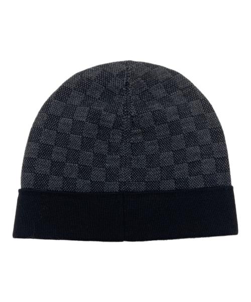 LOUIS VUITTON（ルイ ヴィトン）LOUIS VUITTON (ルイ ヴィトン) ボネ・プティ ダミエ ニットキャップ ブラックの古着・服飾アイテム