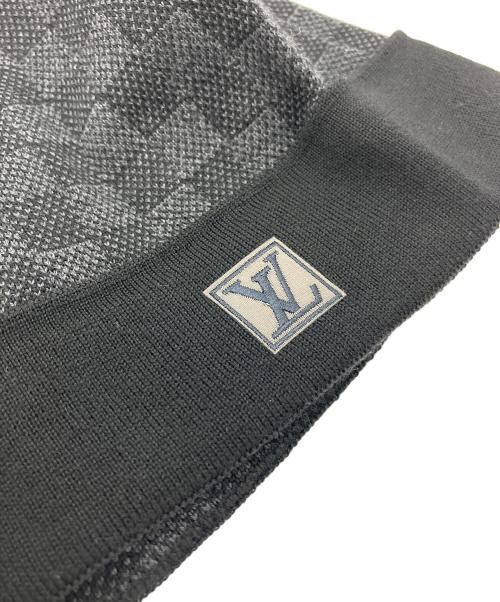 LOUIS VUITTON（ルイ ヴィトン）LOUIS VUITTON (ルイ ヴィトン) ボネ・プティ ダミエ ニットキャップ ブラックの古着・服飾アイテム