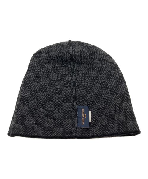 LOUIS VUITTON（ルイ ヴィトン）LOUIS VUITTON (ルイ ヴィトン) ボネ・プティ ダミエ ニットキャップ ブラックの古着・服飾アイテム
