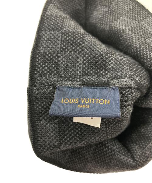 LOUIS VUITTON（ルイ ヴィトン）LOUIS VUITTON (ルイ ヴィトン) ボネ・プティ ダミエ ニットキャップ ブラックの古着・服飾アイテム